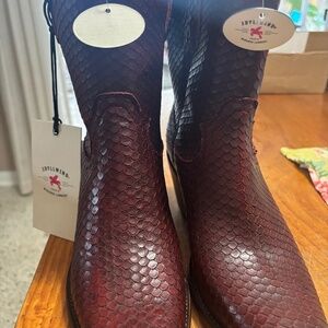 Brand new never used leather cowgirl boots